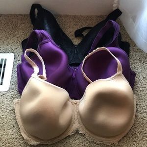 Three Wacoal Bras